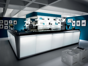Banco bar moderno ed elegante serie Zerodieci